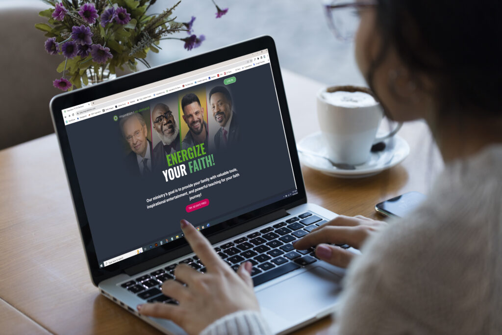 Mockup of webpage design for Inspiration Ministries